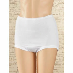 Vermont Country Store Women's Regular-Torso Comfort Briefs, 3 Pairs Black