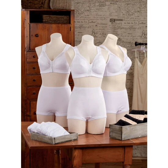 Vermont Country Store Women's Regular-Torso Comfort Briefs, 3 Pairs Black 4 Vermont Country Store Women's Regular-Torso Comfort Briefs, 3 Pairs Black - Image 2