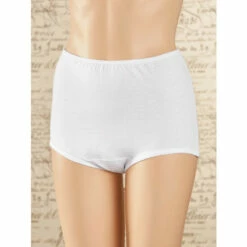 Vermont Country Store Women's Cotton Comfort Briefs, 3 Pairs Black