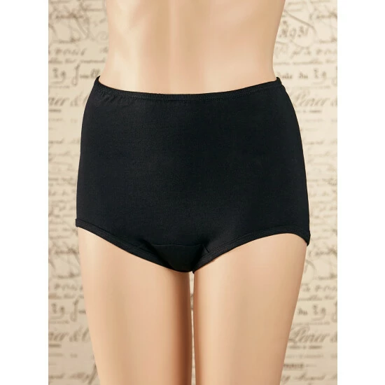 Vermont Country Store Women's Cotton Comfort Briefs, 3 Pairs Black 5 Vermont Country Store Women's Cotton Comfort Briefs, 3 Pairs Black - Image 3