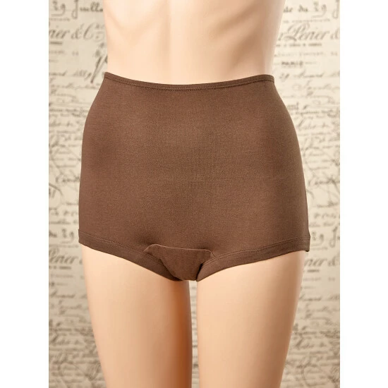 Vermont Country Store Women's Covered-Waist Comfort-Leg Cotton Briefs, 3 Pairs White 4 Vermont Country Store Women's Covered-Waist Comfort-Leg Cotton Briefs, 3 Pairs White - Image 2