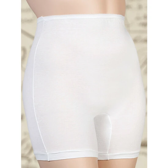 Vermont Country Store Women's Mid-Thigh Cotton Briefs, 3 Pairs Beige 3 Vermont Country Store Women's Mid-Thigh Cotton Briefs, 3 Pairs Beige