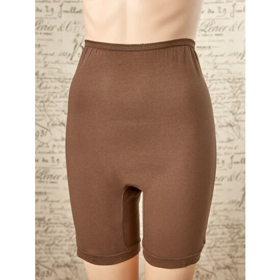 Vermont Country Store Women's Mid-Thigh Cotton Briefs, 3 Pairs Beige 6 Vermont Country Store Women's Mid-Thigh Cotton Briefs, 3 Pairs Beige - Image 4