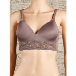 Vermont Country Store Lace-Trim Comfort Bra Almond -Cheap Nasty Store unnamed file 737