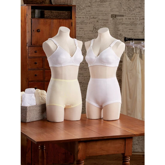 Women's Lollipop Elastic-Leg Cotton Underwear, 3 Pairs White 7 Women's Lollipop Elastic-Leg Cotton Underwear, 3 Pairs White - Image 5