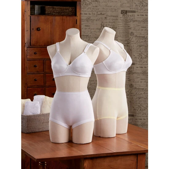 Women's Lollipop Elastic-Leg Cotton Underwear, 3 Pairs White 9 Women's Lollipop Elastic-Leg Cotton Underwear, 3 Pairs White - Image 7