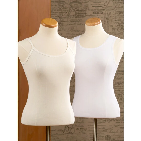 Vermont Country Store Women's Cotton Camisoles, Package Of 3 Ivory 5 Vermont Country Store Women's Cotton Camisoles, Package Of 3 Ivory - Image 3