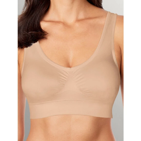 Vermont Country Store Soft Knit Leisure Bra White 4 Vermont Country Store Soft Knit Leisure Bra White - Image 2