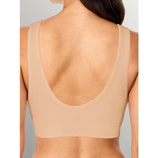 Vermont Country Store Soft Knit Leisure Bra White 5 Vermont Country Store Soft Knit Leisure Bra White - Image 3