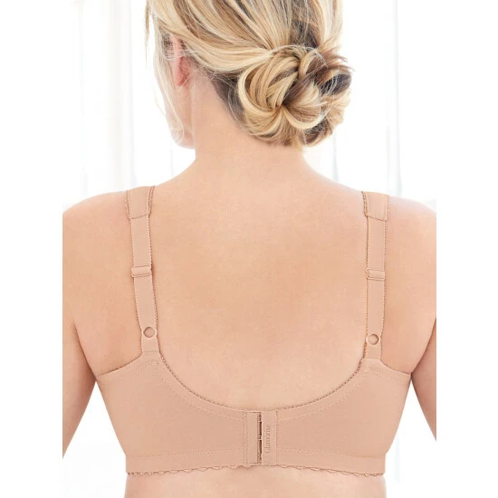 Vermont Country Store Full-Coverage Cotton Support Bra Cafe 5 Vermont Country Store Full-Coverage Cotton Support Bra Cafe - Image 3