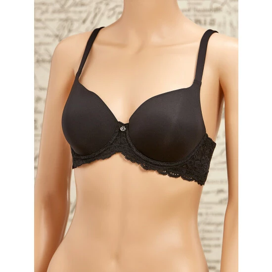 Vermont Country Store Full-Coverage Underwire T-Shirt Bra Black 5 Vermont Country Store Full-Coverage Underwire T-Shirt Bra Black - Image 3