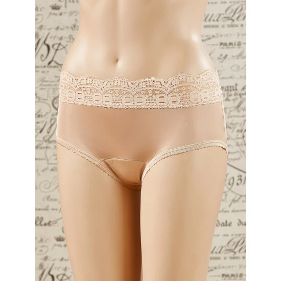 Vermont Country Store Women's Nylon Back-Seam Brief Panty, 2 Pairs Beige 4 Vermont Country Store Women's Nylon Back-Seam Brief Panty, 2 Pairs Beige - Image 2