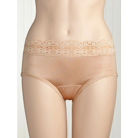 Vermont Country Store Women's Nylon Back-Seam Brief Panty, 2 Pairs Beige 6 Vermont Country Store Women's Nylon Back-Seam Brief Panty, 2 Pairs Beige - Image 4